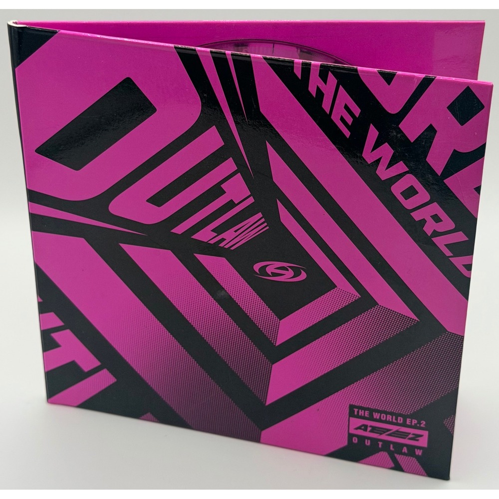 ATEEZ The World Ep.2 Outlaw CD with Photocards & Stickers Pink 2023